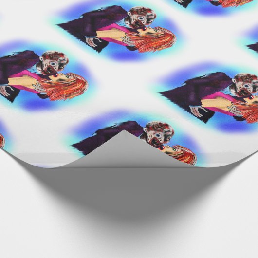 Cadeauverpakking voor komische zombies die meisjes cadeaupapier (Hoek)