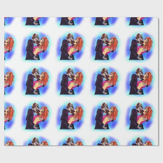 Cadeauverpakking voor komische zombies die meisjes cadeaupapier (Vlak)