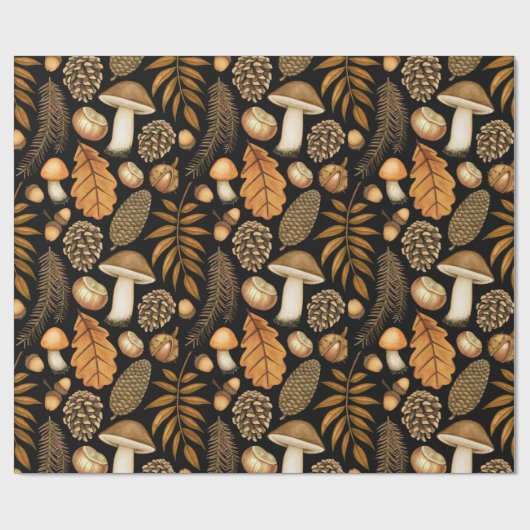 Cadeauverpakking voor paddenstoelen | Najaarschotp Cadeaupapier (Vlak)