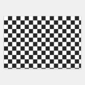 Cadeauverpakking voor zwarte en witte cheques HAMb Inpakpapier Vel (Voorkant 2)