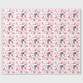 Cadeauverpakking - vraagtekens in rood cadeaupapier (Vlak)