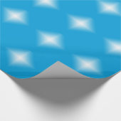 Cadeauverpakking - Witte Star-gloed op blauw Cadeaupapier (Hoek)