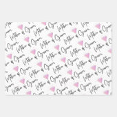 Cadeauverpakkings papier plat vel set van 3 voor m (Voorkant 2)