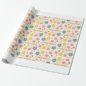 Cadeauverpakkings papier voor babyshower (Uitgerold)