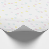 Cadeauverpakkings papier voor babyshower met confe (Hoek)