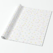 Cadeauverpakkings papier voor babyshower met confe (Uitgerold)