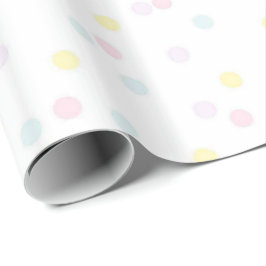 Cadeauverpakkings papier voor babyshower met confe