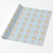 Cadeauverpakkings papier voor kat verjaardag (Uitgerold)