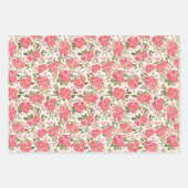 Cadeauverpakkingsset voor moderne rozentuin inpakpapier vel (Voorkant)