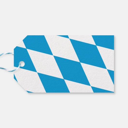 Cadeauvlag met Label van Beieren, Duitsland Cadeaulabel (Achterkant Horizontaal)