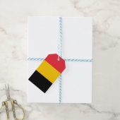Cadeauvlag met Label van België Cadeaulabel (Met Touw)