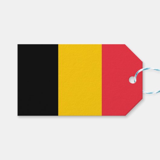 Cadeauvlag met Label van België Cadeaulabel (Voorkant (Horizontaal))