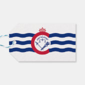 Cadeauvlag met Label van Cincinnati City, Verenigd Cadeaulabel (Achterkant Horizontaal)