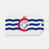 Cadeauvlag met Label van Cincinnati City, Verenigd Cadeaulabel (Voorkant (Horizontaal))