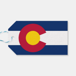 Cadeauvlag met Label van Colorado, Verenigde State Cadeaulabel