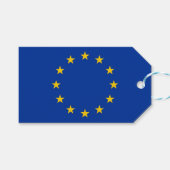Cadeauvlag met Label van de Europese Unie Cadeaulabel (Voorkant (Horizontaal))