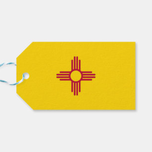 Cadeauvlag met Label van de staat New Mexico, Vere Cadeaulabel