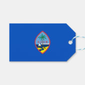 Cadeauvlag met Label van Guam, Verenigde Staten Cadeaulabel (Voorkant (Horizontaal))