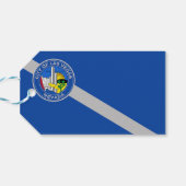 Cadeauvlag met Label van Las Vegas City, Verenigde Cadeaulabel (Achterkant Horizontaal)