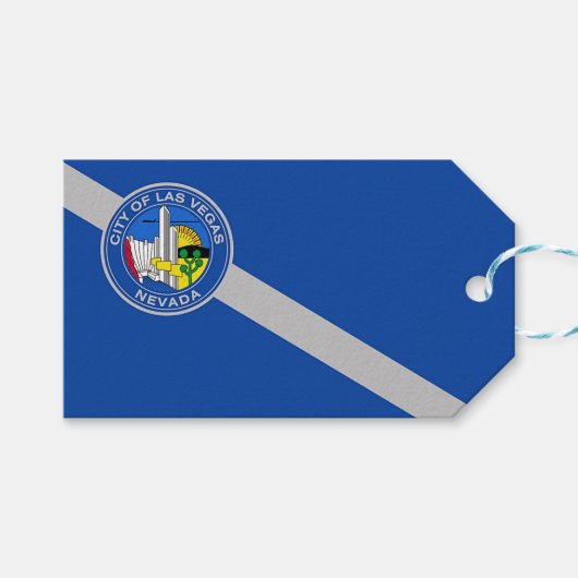 Cadeauvlag met Label van Las Vegas City, Verenigde Cadeaulabel (Voorkant (Horizontaal))