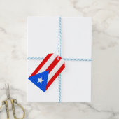Cadeauvlag met Label van Puerto Rico, Verenigde St Cadeaulabel (Met Touw)