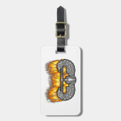 Cadeauvlucht bij luchtaanval bagagelabel (Voorkant verticaal)