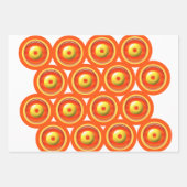 Cadeauwikkelset - Concentrische cirkels in patrone Inpakpapier Vel (Voorkant 3)