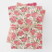 Cadeauwinkelset Moderne Rozentuin Inpakpapier Vel (In situ)