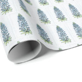 Cadeauwrap Roll - NGA-Waterverf blauwe bonnets Cadeaupapier (Rol Hoek)
