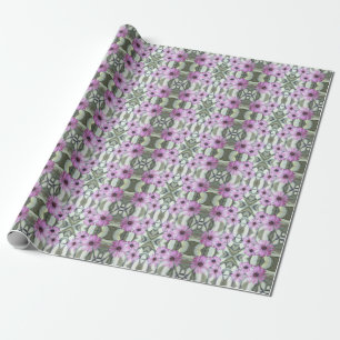 Cadeauwrap Roll Paarse Afrikaanse madeliefjes Cadeaupapier
