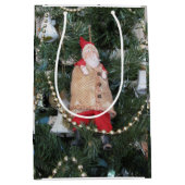 Cadeauzak - Antiek Santa Ornament Medium Cadeauzakje (Voorkant)