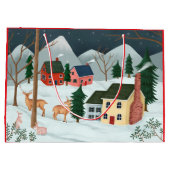 CADEAUZAK DORP IN DE SNEEUW GROOT CADEAUZAKJE (Achterkant)