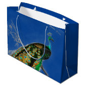 Cadeauzak in BLAUW Groot Cadeauzakje (Achterkant Gekanteld)