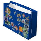 Cadeauzak in BLAUW Groot Cadeauzakje (Voorkant Gekanteld)