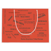 Cadeauzak/Label/inheemse stammennamen/metropolie Groot Cadeauzakje (Voorkant)