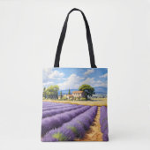 Cadeauzak met lavendel tote bag (Voorkant)