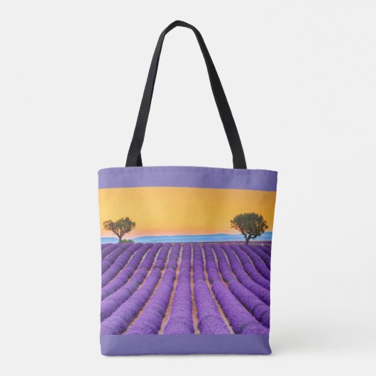 Cadeauzak met lavendel tote bag (Achterkant)