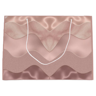 Cadeauzak roze patroon groot cadeauzakje