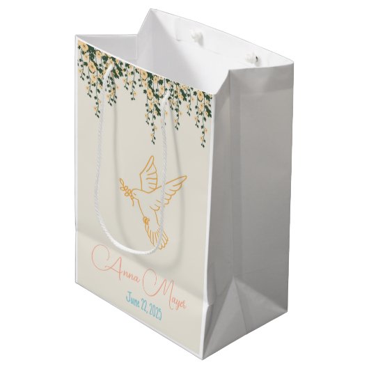 Cadeauzak voor gasten medium cadeauzakje (Voorkant Gekanteld)