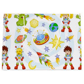 Cadeauzak voor Ruimtekinderen Large Cadeautasje (Voorkant)