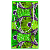 Cadeauzak, Wax Green African. Klein Cadeauzakje (Voorkant)