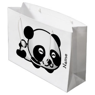 cadeauzakje. Panda. Large Cadeautasje