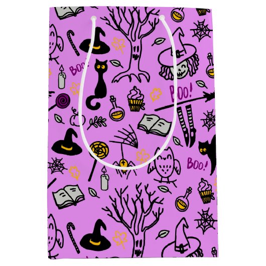 Cadeauzakjes voor Halloween. Medium Cadeauzakje (Voorkant)