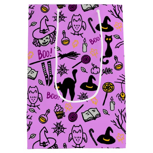 Cadeauzakjes voor Halloween. Medium Cadeauzakje (Achterkant)