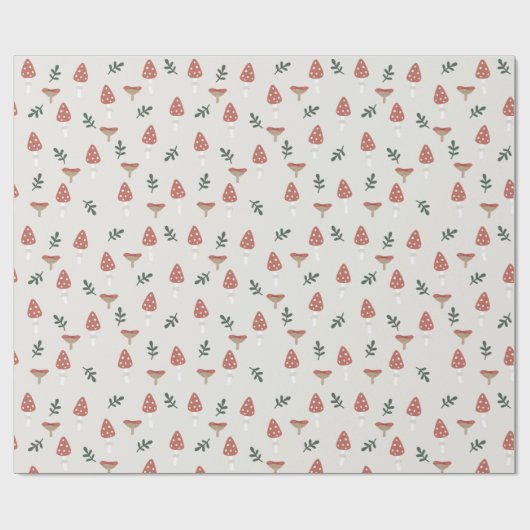 Cadecore deeg paddenstoel cadeaupapier (Vlak)