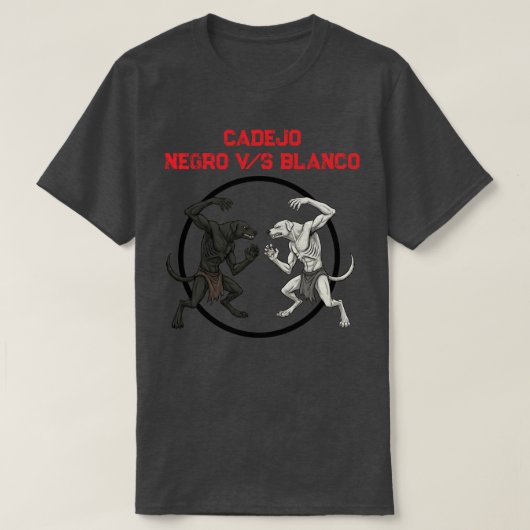 Cadejo Mythic Dog Battle - Dark Fantasy Art T-shirt (Design voorkant)