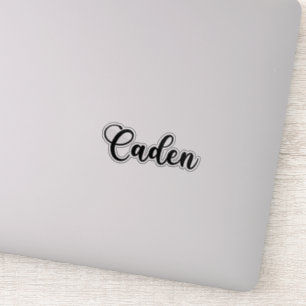 Caden Naam - Handgeschreven kalligrafie Sticker