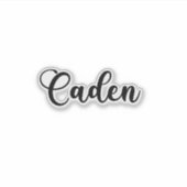 Caden Naam - Handgeschreven kalligrafie Sticker (Voorkant)