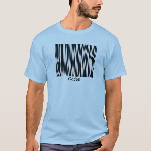 Caden Personalized Functional Barcode T-shirt (Voorkant)