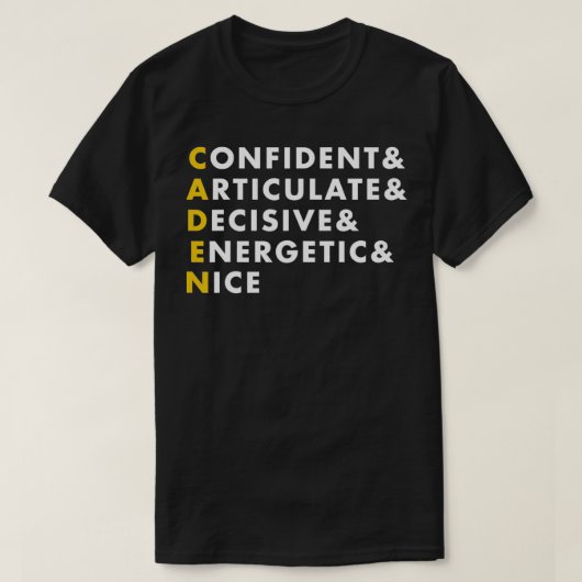 Caden Personalized Name Gift T-shirt (Design voorkant)